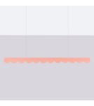 Pendant lamps over the island - Thoro BISCUIT peach LED 4000K pendant lamp TH.660 - product 9