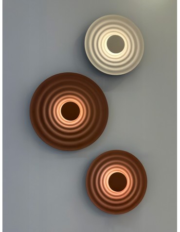 Azzardo RIPPLE WALL 40 AUBURN Ścienna Kasztanowy Matowy AZ6580 - produkt 2