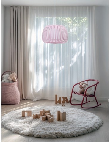 Azzardo AGORA PENDANT PINK Wisząca Różowy Tkanina AZ6645 - produkt 2