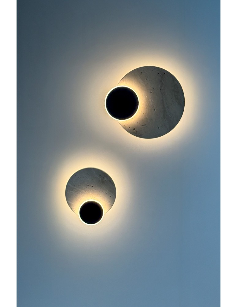 Designer wall lamps - Azzardo ECLIPSE WALL 6W 3000K Wall-mounted Beige AZ6667. - product kolory-swiatla.pl 2