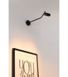 Cantilever wall lamps - Azzardo ISEO ARM WALL BK Black Matte 1xLED Swinging Wall Mounted Arm Wall Lamp AZ5632 - product 2
