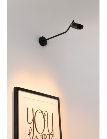 Azzardo ISEO ARM WALL BK Czarny Mat 1xLED Kinkiet Wychylny na Wysięgniku AZ5632 - produkt 2