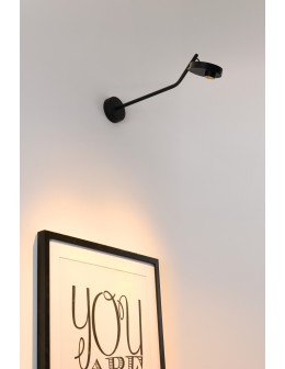 Azzardo ISEO ARM WALL BK Black Matte 1xLED Swinging Wall Mounted Arm Wall Lamp AZ5632 - product 2