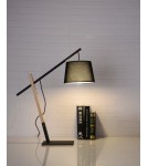 Azzardo GARDA TABLE BK Czarny 1xE27 Stołowa z Abażurem Regulacja Wysokości AZ5644