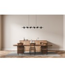 Pendant lamps over the island - Azzardo VIVI Pendant 6 BK/BK Black Matte/Black Matte 6xGU10 AZ5730 - product 2