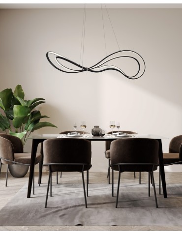 Azzardo TWIST Pendant 3-STEP DIMM BK Black Matte 1xLED 3 Brightness Modes AZ5733 - product 2