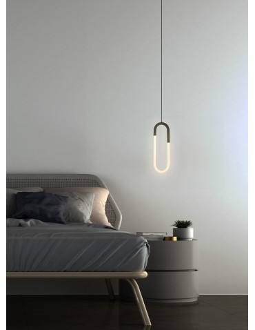 Azzardo NEXUS BK LED 3000K Black Mat/White Mat 1xLED Pendant AZ5739 - product 2