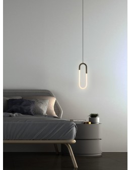 Azzardo NEXUS BK LED 3000K Czarny Mat/Biały Mat 1xLED Wisząca AZ5739 - produkt 2