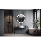 Azzardo SERGIO MIRROR 80 HEATED CCT SWITCH BK Czarny Mat/Biały Lustro Łazienkowe Podgrzewane Zmienna Barwa Św. AZ5821