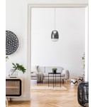 LED pendant lamps - Azzardo PAMELA 27 BK CHROME Smoky/Black Chrome 1xLED LED pendant AZ5826 - product 2