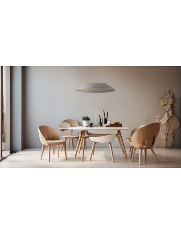 Azzardo FELMAN BEIGE Beżowy 1xLED Wisząca Lampa z Filcu Opcja Ściemniania AZ5899 - produkt 2