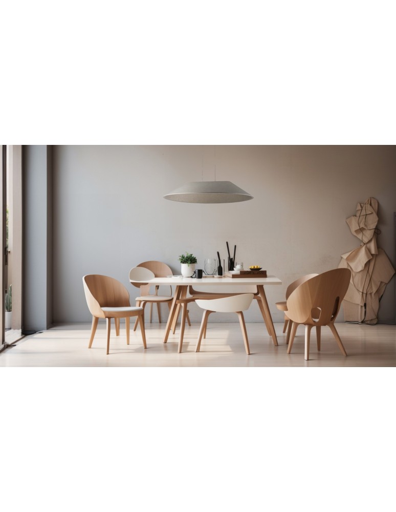 Azzardo FELMAN BEIGE Beżowy 1xLED Wisząca Lampa z Filcu Opcja Ściemniania AZ5899