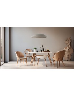 Azzardo FELMAN BEIGE Beżowy 1xLED Wisząca Lampa z Filcu Opcja Ściemniania AZ5899 - produkt 2