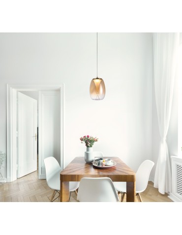 Azzardo PAMELA 27 BRASS Amber/Brass 1xLED LED pendant AZ6185 - product 2