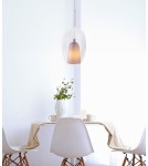 Azzardo GRACE B CLEAR Biały/Transparentny 1xE27 Wisząca AZ6272