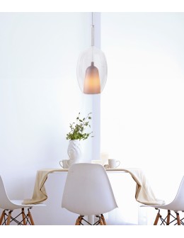 Azzardo GRACE B CLEAR Biały/Transparentny 1xE27 Wisząca AZ6272 - produkt 2