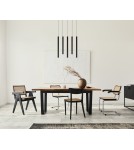 Pendant tube lamps - Azzardo Pendant VERNO 5 3000K BK Black Matte 5xLED Tubes AZ6314 - product 2