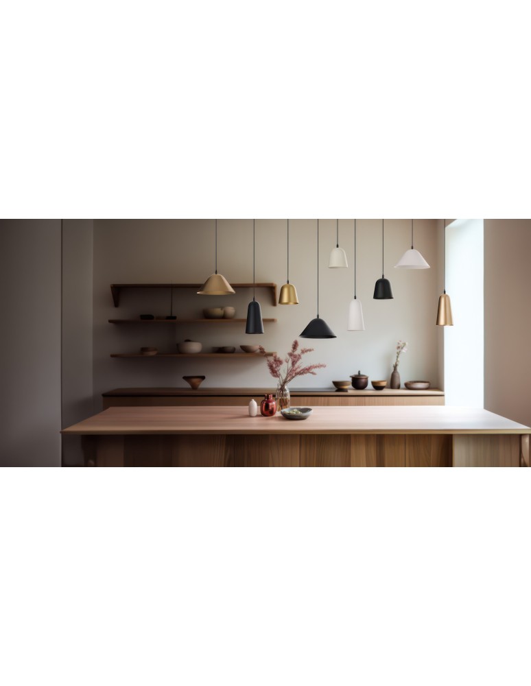Single pendant lamps - Azzardo CAPRI A BK Black Matte 1xLED Pendant 3000K AZ5646 - product kolory-swiatla.pl 2