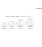 Azzardo BUBBLES Zestaw Szklanych Kloszy 10 Transparentny AZ5872