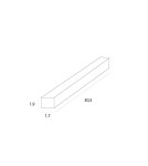 Accessories for magnetic busbars - Maxlight Indoor Power Supply Flat 150W For Magnetic Buses White MA0034 - product 3