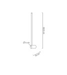 MOOSEE lampa ścienna OMBRE 80 złota (MSE1501100475)