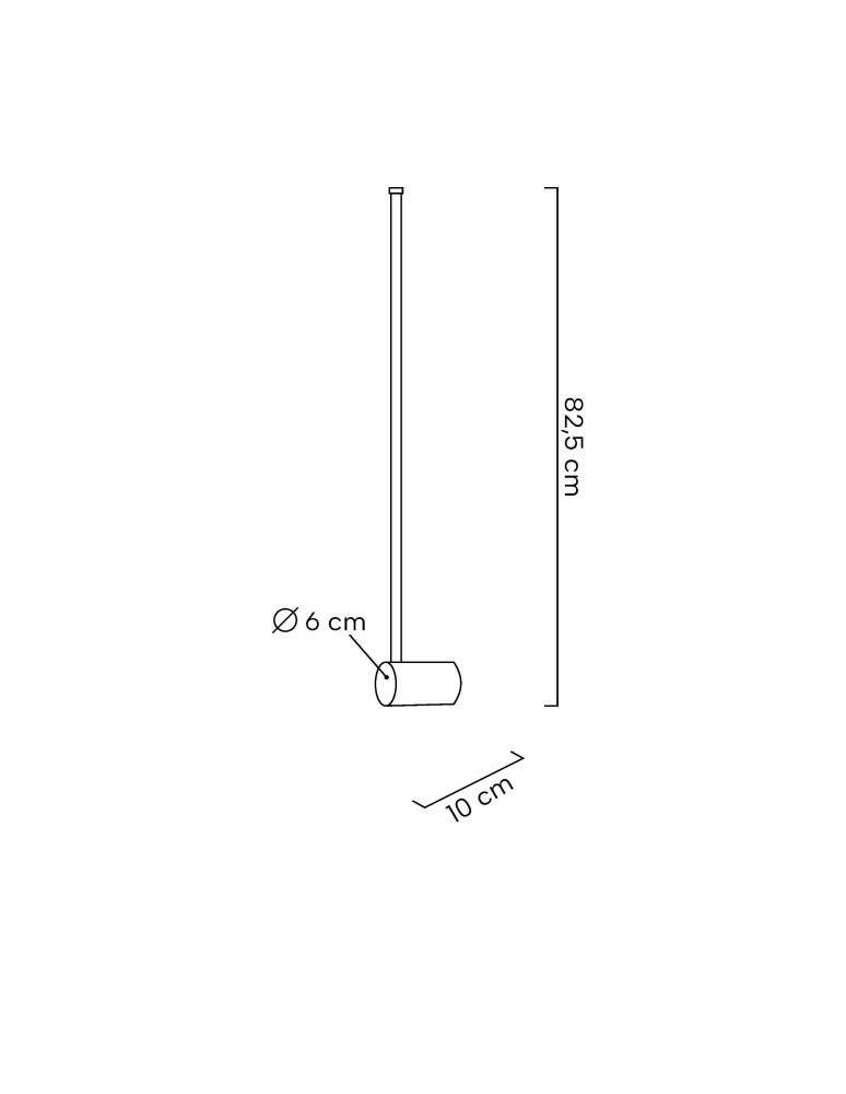 MOOSEE lampa ścienna OMBRE 80 złota (MSE1501100475)
