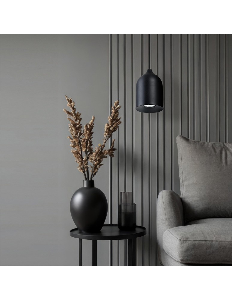 Light Prestige Metalowa lampa wisząca Nilo czarna 1xGU10 LP-0110/1P BK