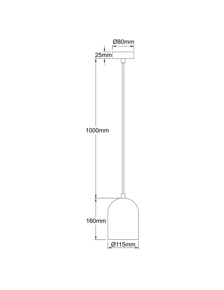 Light Prestige Metalowa lampa wisząca Nilo czarna 1xGU10 LP-0110/1P BK