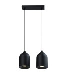 Light Prestige Metalowa lampa wisząca Nilo czarna 2xGU10 LP-0110/2L BK