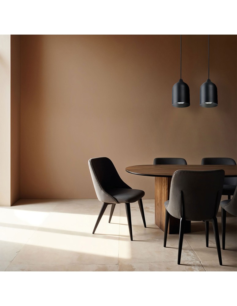 Pendant lamps - Light Prestige Nilo metal pendant lamp black 2xGU10 LP-0110/2L BK - product kolory-swiatla.pl 2