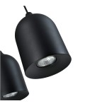 Light Prestige Metalowa lampa wisząca Nilo czarna 2xGU10 LP-0110/2L BK