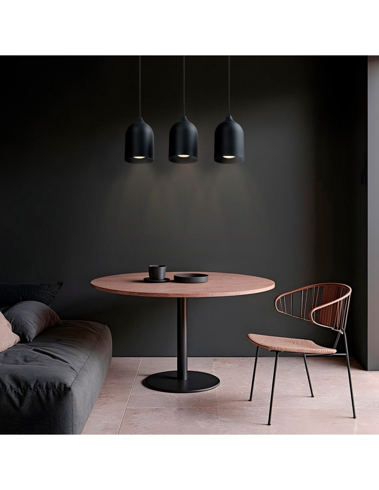 Pendant lamps - Light Prestige Nilo metal pendant lamp black 3xGU10 LP-0110/3L BK - product kolory-swiatla.pl 2