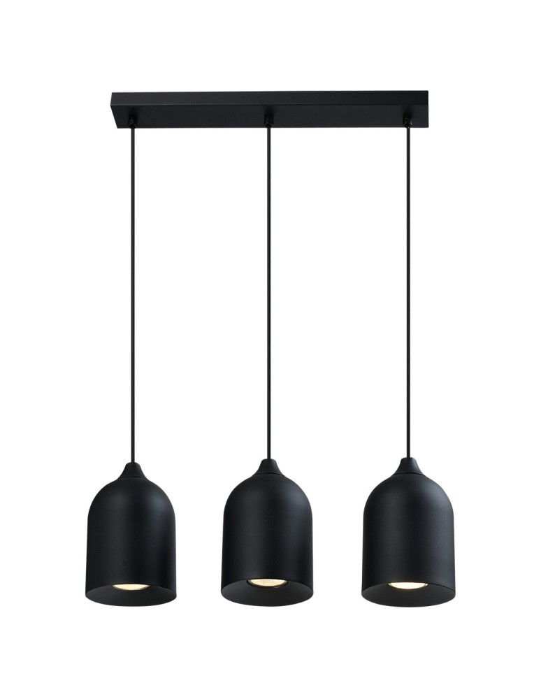 Pendant lamps - Light Prestige Nilo metal pendant lamp black 3xGU10 LP-0110/3L BK - product kolory-swiatla.pl 3