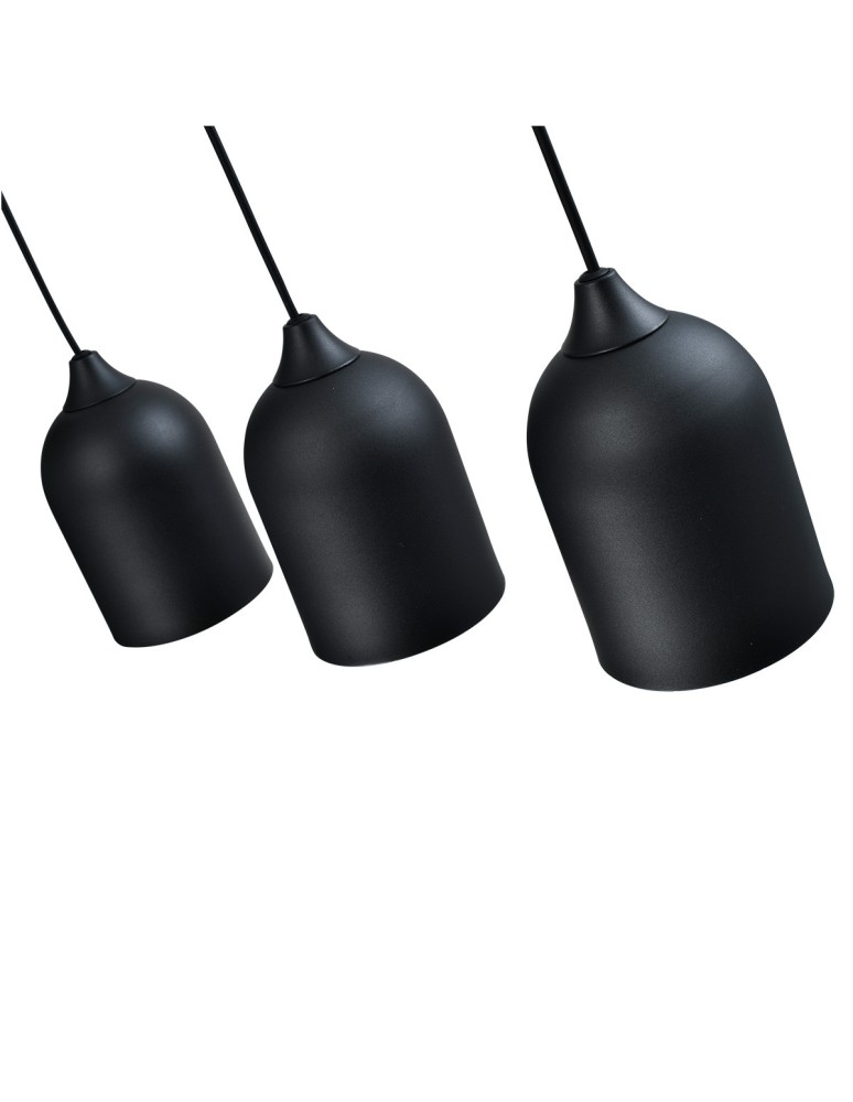 Light Prestige Metalowa lampa wisząca Nilo czarna 3xGU10 LP-0110/3L BK