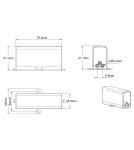LED light lines - Light Prestige Switch I mechanical for modular lighting Geometric System New LP-0209 Switch I empty - product 2