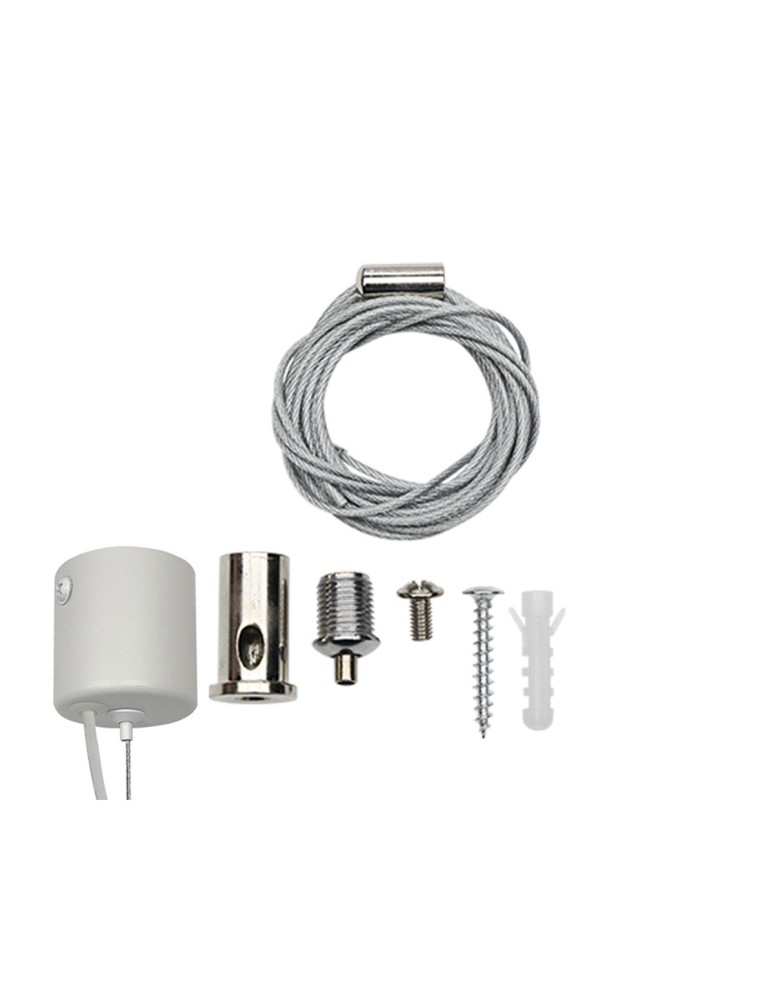 Light Prestige Linka plus podsufitka do oświetlenia modułowego Geometric System New LP-0209 linka+podusf.