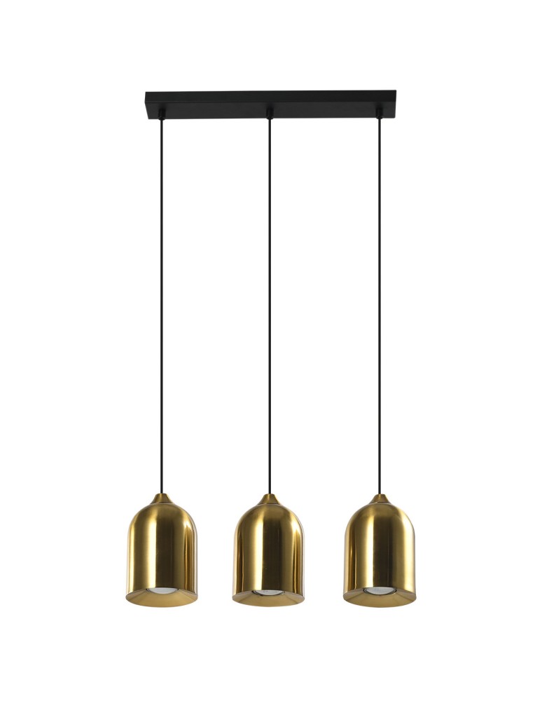 Light Prestige Metalowa lampa wisząca Nilo złota 3xGU10 LP-0110/3L GD