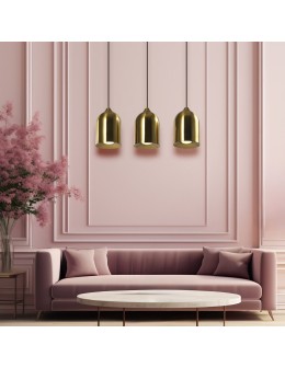 Light Prestige Metalowa lampa wisząca Nilo złota 3xGU10 LP-0110/3L GD - produkt 2