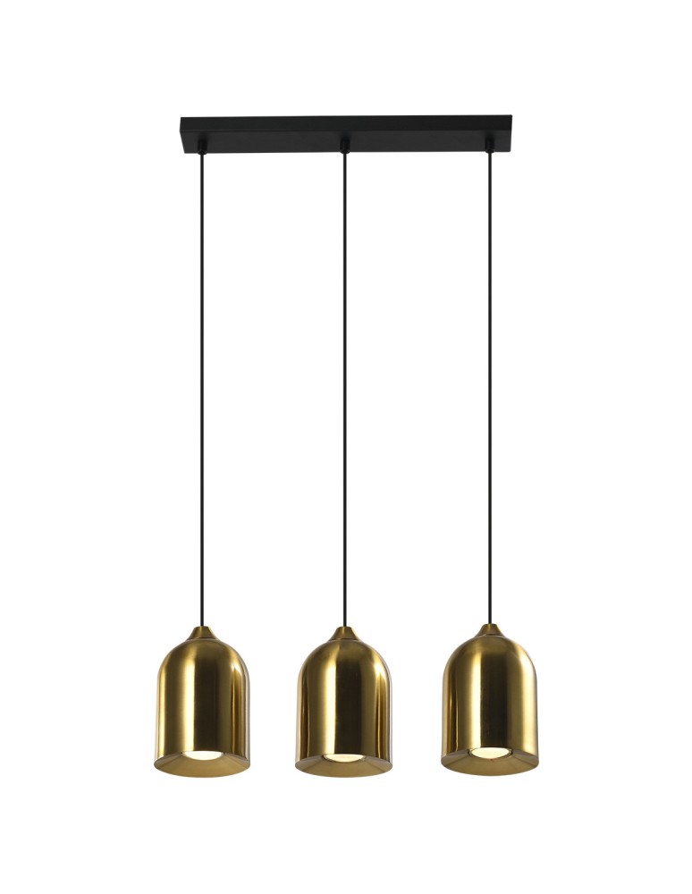 Light Prestige Metalowa lampa wisząca Nilo złota 3xGU10 LP-0110/3L GD