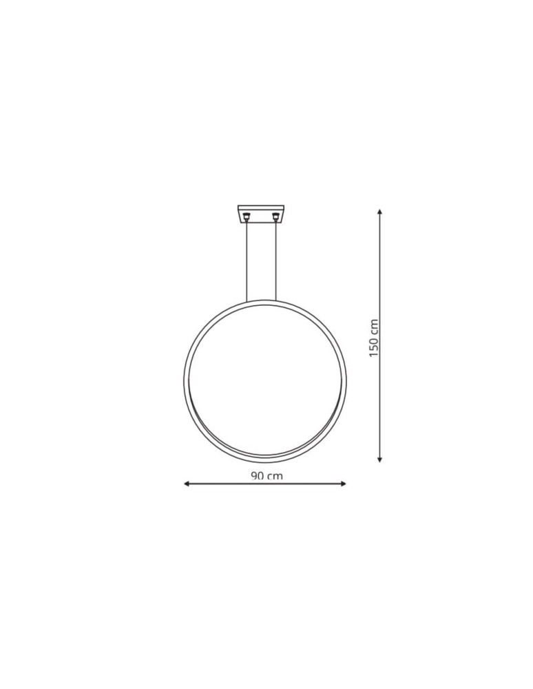 Light Prestige Lampa wisząca Mirror L biała IP44 LED CCT LP-999/1P L WH CCT