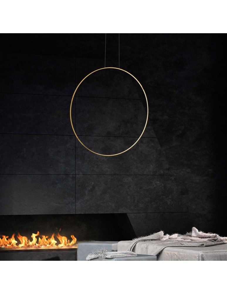 Pendant lamps - Light Prestige Mirror S gold IP44 LED CCT pendant lamp LP-999/1P S GD CCT. - product kolory-swiatla.pl 7
