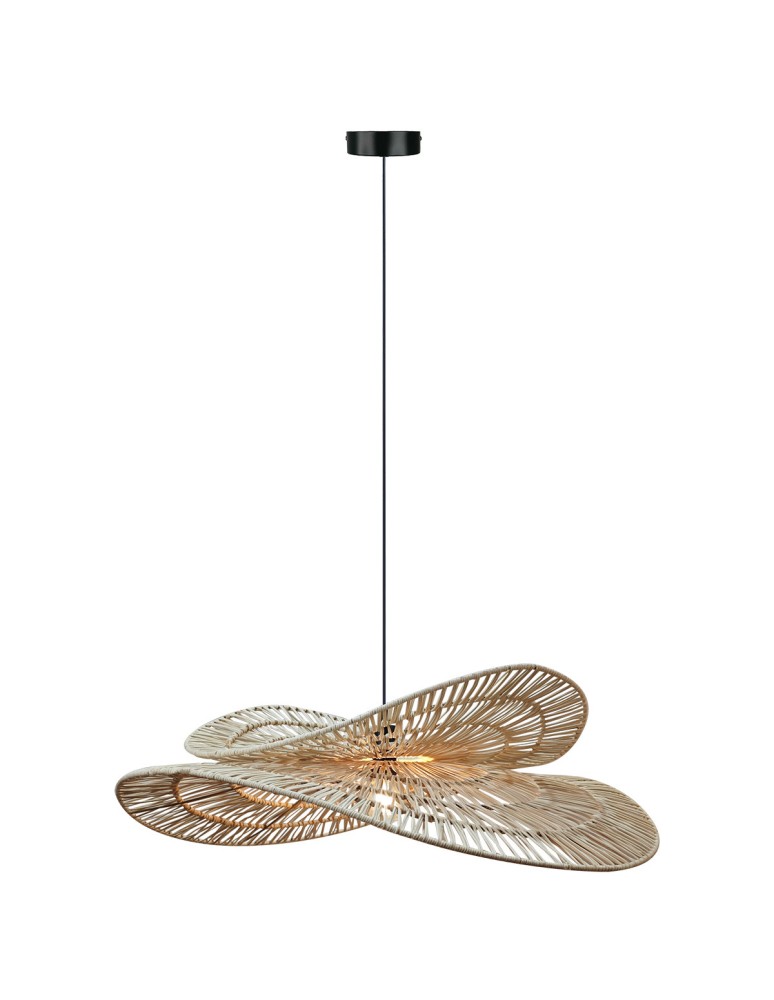 Pendant lamps - Light Prestige Raya natural rattan pendant lamp 1xE27 LP-2704/1P NT - product kolory-swiatla.pl 1