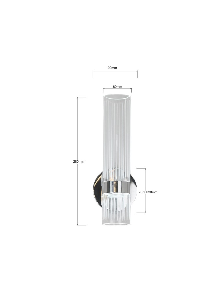 Wall lamps - Light Prestige Wall lamp Ambiente chrome LED CCT LP-1510/1W CH - product kolory-swiatla.pl 7