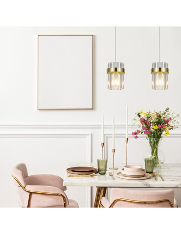 Light Prestige Vetro gold pendant lamp 2xE14 LP-2910/2L GD - product 2