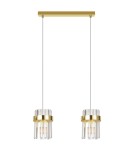 Light Prestige Lampa wisząca Vetro złota 2xE14 LP-2910/2L GD