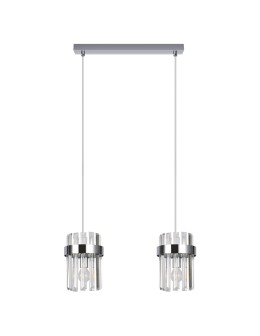 Light Prestige Vetro chrome pendant lamp 2xE14 LP-2910/2L CH