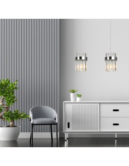 Light Prestige Vetro chrome pendant lamp 2xE14 LP-2910/2L CH - product 2
