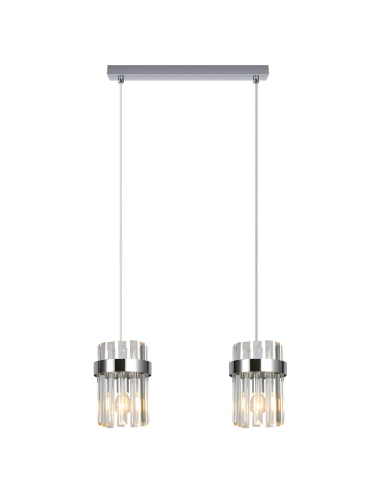 Light Prestige Lampa wisząca Vetro chrom 2xE14 LP-2910/2L CH