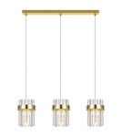 Light Prestige Lampa wisząca Vetro złota 3xE14 LP-2910/3L GD