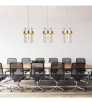 Pendant lamps - Light Prestige Vetro gold pendant lamp 3xE14 LP-2910/3L GD - product 2